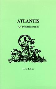 Cover of: Atlantis, an Interpretation by Manly P. Hall