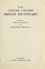 Cover of: The concise Oxford French dictionary