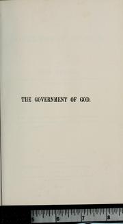 Cover of: The Government of God by Taylor, John