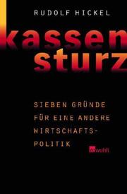 Cover of: Kassensturz by Rudolf Hickel