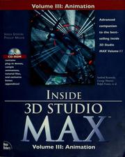 Cover of: Inside 3D studio MAX: Animation