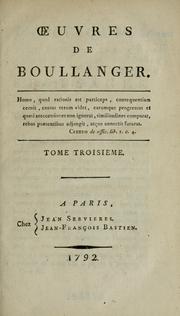 Cover of: Oeuvres de Boullanger