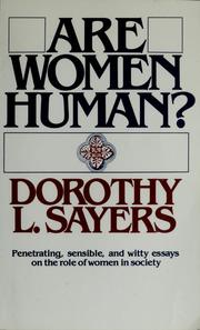 Are women human? by Dorothy L. Sayers