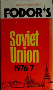 Cover of: Fodor's Soviet Union: 1976-77