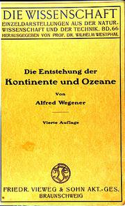 Cover of: Die Entstehung der Kontinente und Ozeane by Alfred Wegener