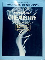 Cover of: Study guide to accompany Chang-Chemistry