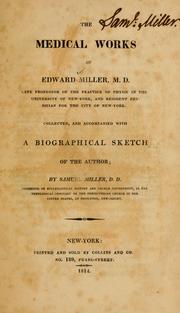 Cover of: The medical works of Edward Miller