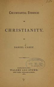 Cover of: Circumstantial evidences of Christianity