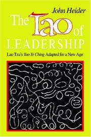 Cover of: The Tao of Leadership by John Heider, John Heider