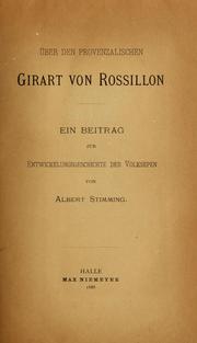 Über den provenzalischen Girart von Rossillon by Albert Stimming