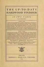 Cover of: The up-to-date hardwood finisher.