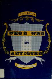 Cover of: Who's who in antiques