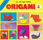 Cover of: Origami No. 4 (Origami) by 仲田 安津子