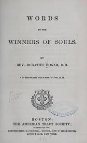 Cover of: Words to the winners of souls