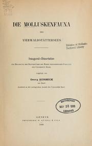 Cover of: Die Molluskenfauna des Vierwaldstättersees by Georg Surbeck