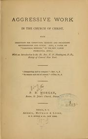 Cover of: Aggressive work in the church of Christ