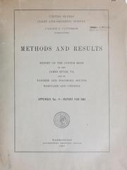 Cover of: Methods and results by U.S. Coast and Geodetic Survey