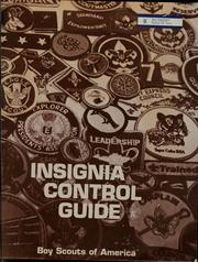Cover of: Insignia control guide | Boy Scouts of America