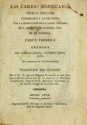 Cover of: Las cartas americanas: parte primera : Cremona por Lorenzo Marini impresor regio, 1781