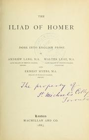 Cover of: The Iliad of Homer by Όμηρος, Όμηρος