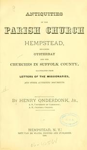 Cover of: Antiquities of the parish church, Hempstead by Henry Onderdonk