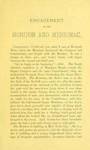 Cover of: Personal reminiscences of the Monitor and Merrimac engagement by Martin, Charles