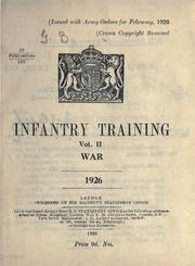 Cover of: Infantry training | Great Britain. War Office