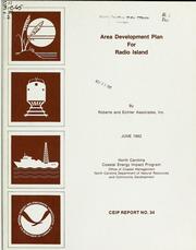 Cover of: Area development plan for Radio Island by Roberts & Eichler Associates