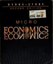 Cover of: Microeconomics. by Ralph T. Byrns
