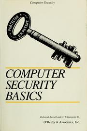 Cover of: Computer security basics