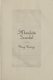 Cover of: An absolute scandal by Penny Vincenzi