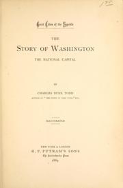 Cover of: The story of Washington, the National Capital