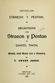 Cover of: Selections from Straeon y pentan