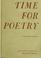 Cover of: Time for poetry.