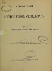 Cover of: A monograph of the British fossil cephalopoda