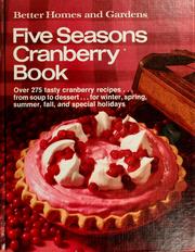 Cover of: Five seasons cranberry book by Better Homes and Gardens