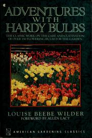 Cover of: Adventures with hardy bulbs