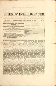Cover of: Friends intelligencer by F. B. Carpenter