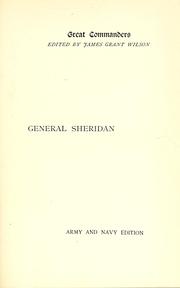 Cover of: General Sheridan