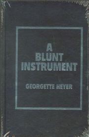 Cover of: A Blunt Instrument by Georgette Heyer