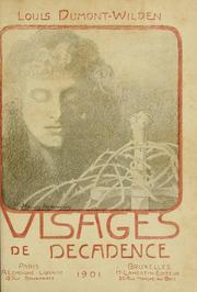 Cover of: Visages de décadence by Louis Dumont-Wilden