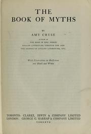 Cover of: The book of MYTHS \ Amy Cruse by 