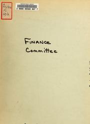 Cover of: [report dated July 9, 1968 on its position in regard to rent control] by Boston (Mass.). Finance Commission