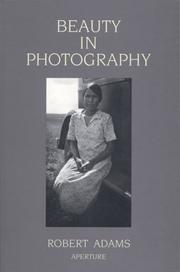 Cover of: Robert Adams: Beauty In Photography