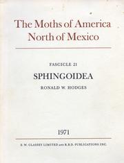 Cover of: The Moths of America North of Mexico.  Fascicle 21.  SPHINGOIDEA