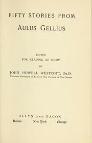 Cover of: Fifty stories from Aulus Gellius by Aulus Gellius