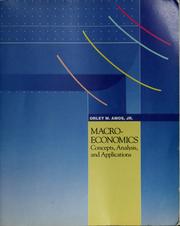 Cover of: Macroeconomics | Orley M. Amos