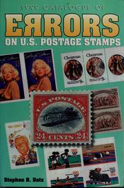 Cover of: 1999 catalogue of errors on U.S. postage stamps