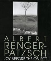 Cover of: Albert Renger-Ratzxch: Joy Before the Object