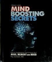 Cover of: Bottom Line's mind boosting secrets: natural supplements that enhance your mind, memory and mood